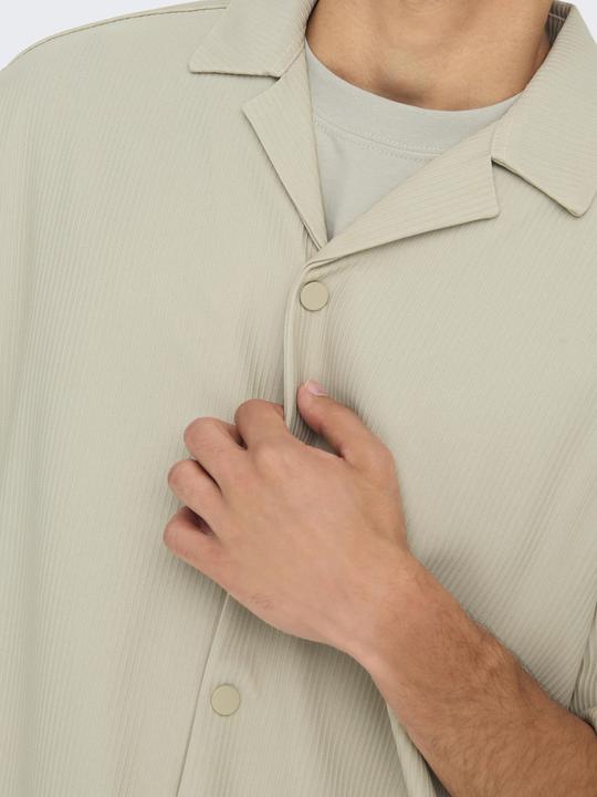 Actual product image Only & Sons Onskari Life Rlx Resort Ss Plizze Shirt (M)