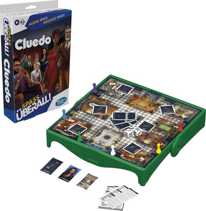 Image du produit Hasbro Gaming Cluedo compact, jeu portable pour 3 à 6 joueurs, jeu de voyage pour enfants, s'amuser partout (Allemand)