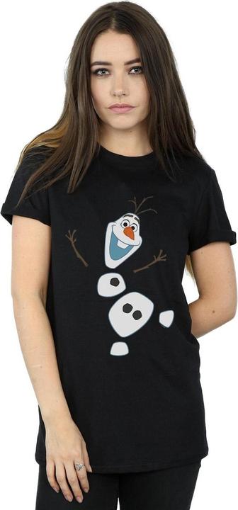 Actual product image Disney Womens/Ladies Frozen Olaf Deconstructed Cotton Boyfriend T-Shirt (M)