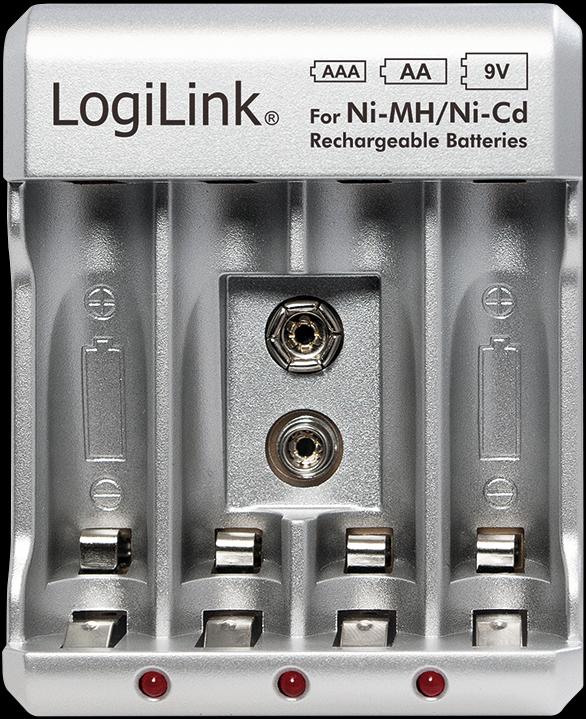 Immagine prodotto LogiLink Caricabatterie (1 pz., 9V Block, AAA, AA, Caricabatterie senza batteria)