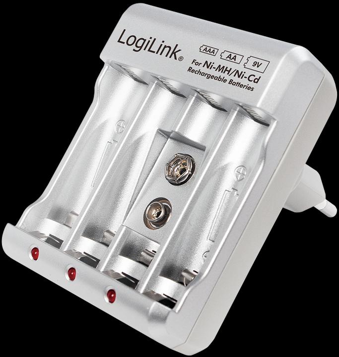 Immagine prodotto LogiLink Caricabatterie (1 pz., 9V Block, AAA, AA, Caricabatterie senza batteria)