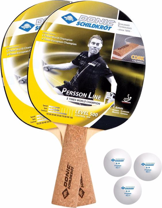Produktbild Donic Schildkröt Tischtennis Set Persson 500 Kork Set
