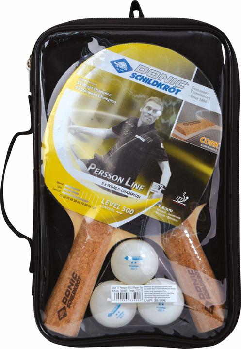 Donic Schildkröt Tischtennis Set Persson 500 Kork Set