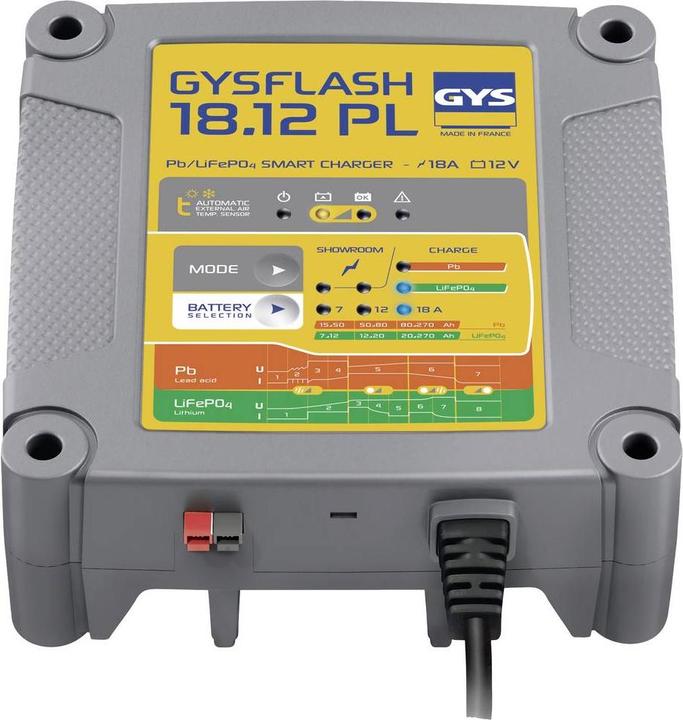 Produktbild GYS GYSFLASH 18.12 PL 026926 Automatikladegerät 12 V 18 A (12V)