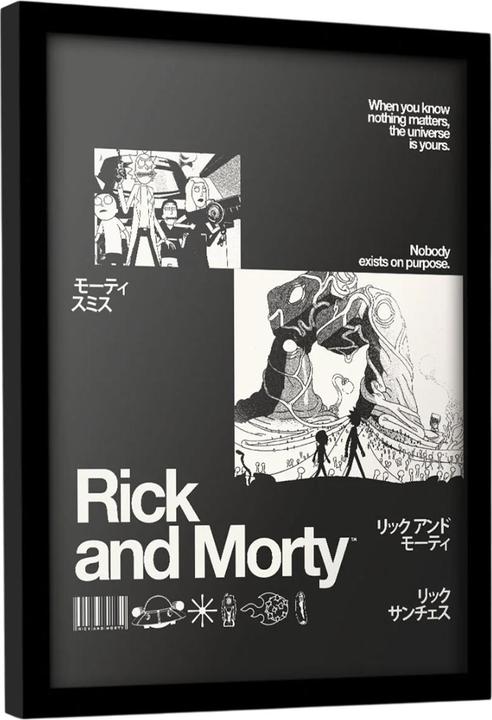 Produktbild Rick And Morty Eingerahmter Druck Nobody Exists On Purpose (40 x 30 cm)