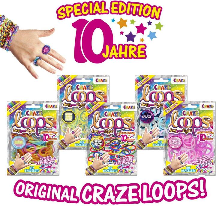 Actual product image Craze Loops - 100 Loops Bag ass.