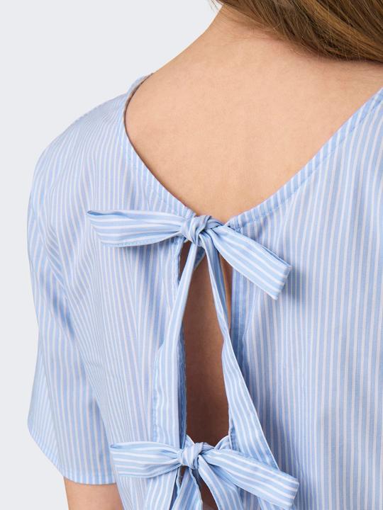 Produktbild JdY Locker geschnitten Hemdkragen Voluminöser Armschnitt Top Top mit Schösschen (XL)