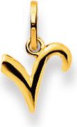 Produktbild Natsumi Schmuck Anhänger Buchstabe V Gelbgold 18K/750 (750/18 K Gelbgold)