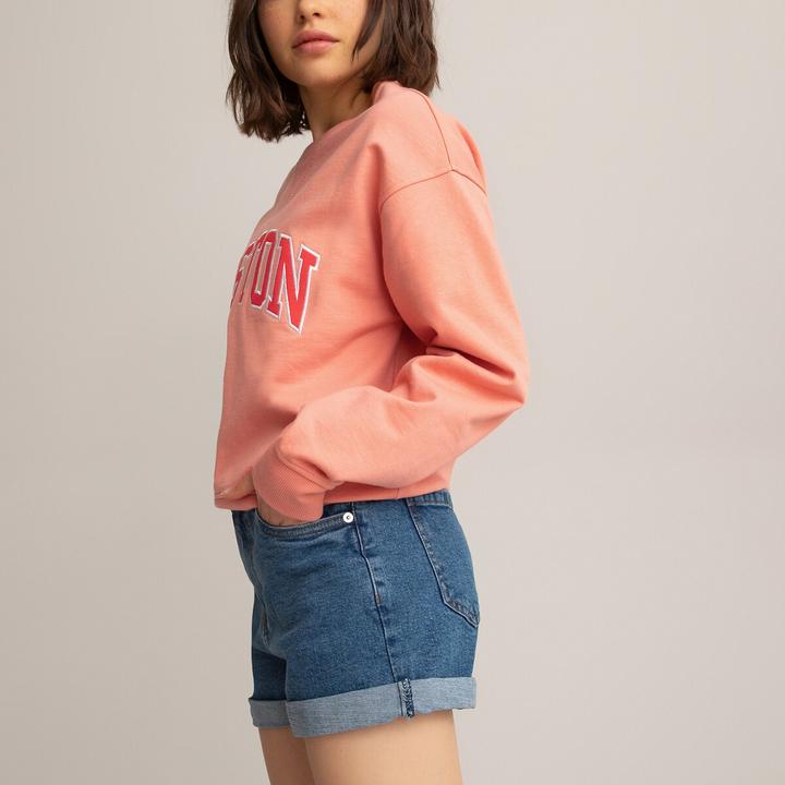 Actual product image La Redoute Collections High Waist Jean Shorts (158)