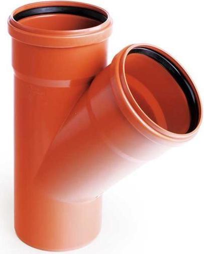 Image du produit Wavin Outdoor drainage tee, d, 110, 45*