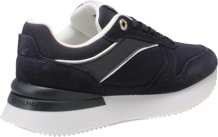 Produktbild Tommy Hilfiger Damen Runner Sneaker Elevated Feminine Runner Sportschuhe, Blau (Space Blue), 38 EU (38)