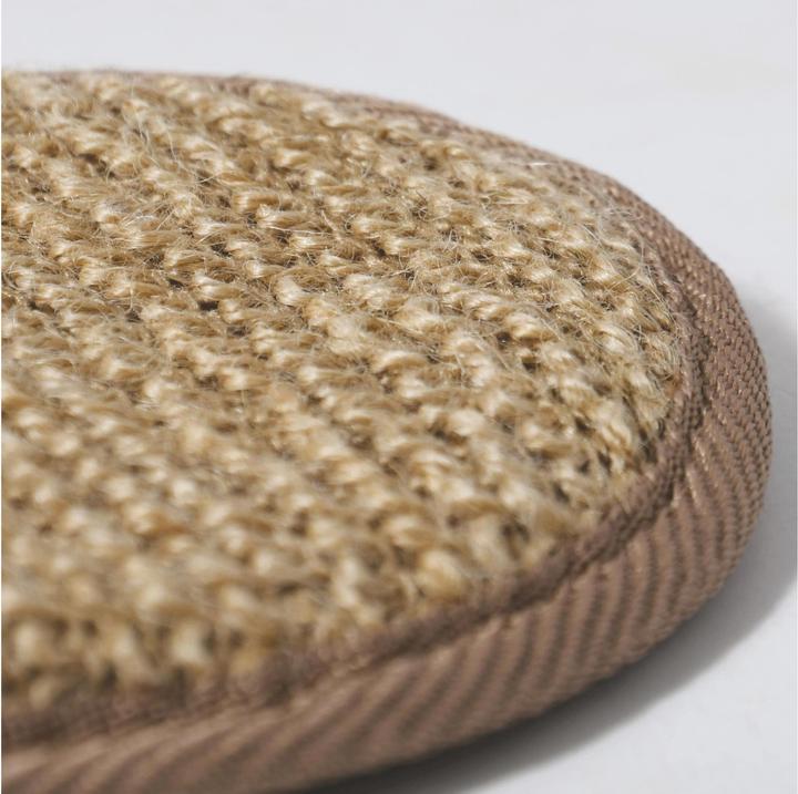 Actual product image MSV Jute Exfoliating Sponge 19.5 x 13 cm, Brown