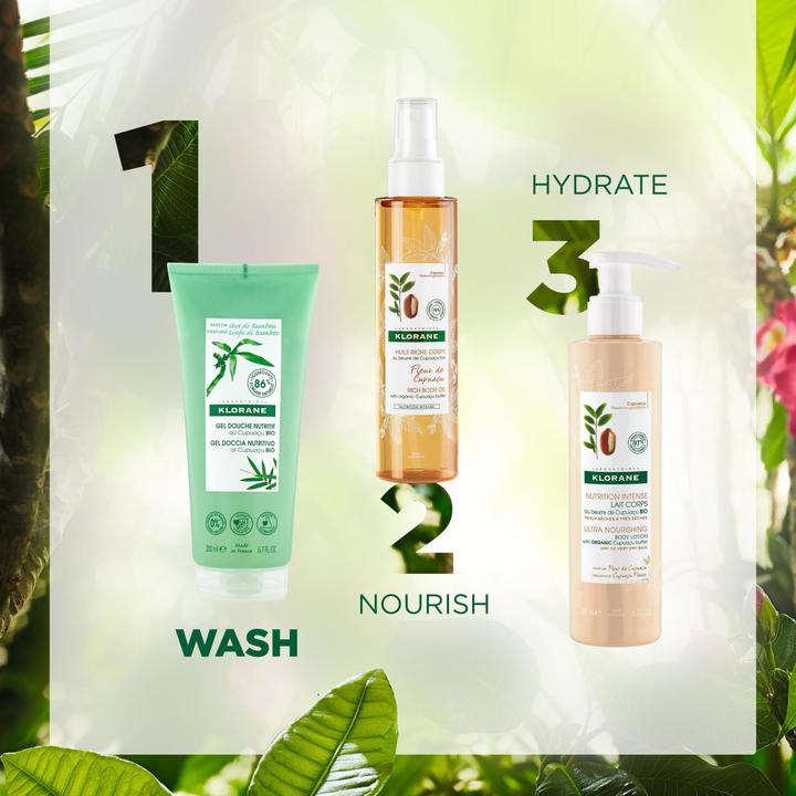 Image du produit Klorane Gel douche au jus de bambou (200 ml)