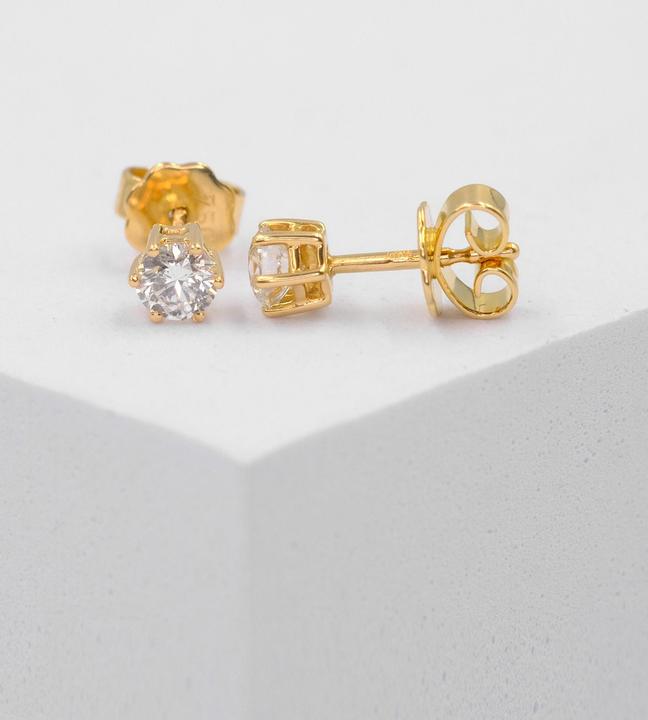 Produktbild Muau Ohrstecker (750/18 K Gelbgold)
