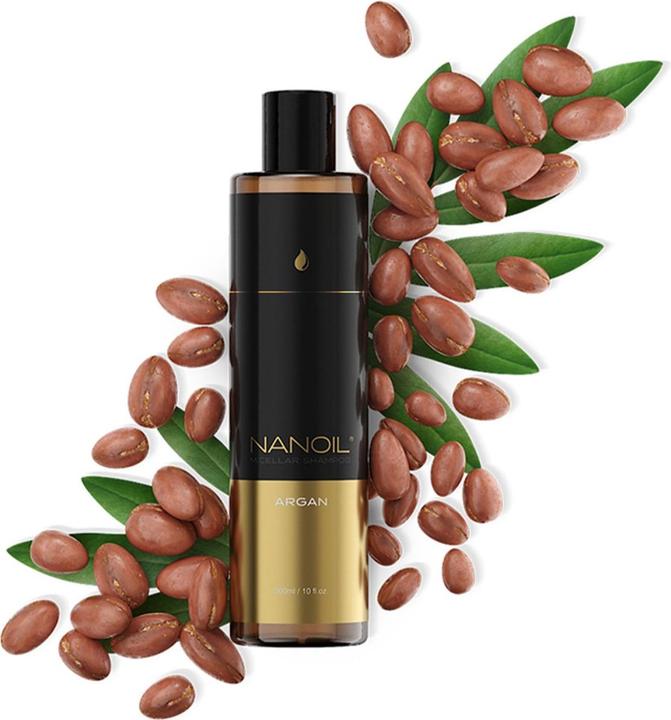 Immagine prodotto Nanoil Shampoo Micell con olio di Argan (300 ml, Shampoo liquido)
