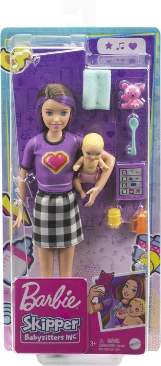 Image du produit Barbie Coffret Skipper Baby-Sitter Poupées et Accessoires (brune) - Poupée Mannequin - Dès 3 ans