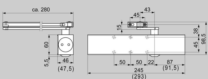Actual product image Dormakaba Door closer TS 83 (Indoor)