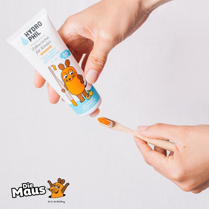 Produktbild Hydrophil Zahncreme für Kinder Aprikose mit Fluorid (75 ml)