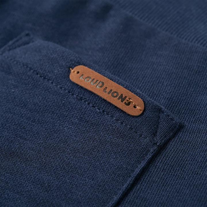 Immagine prodotto VidaXL Pantaloni della tuta da ginnastica per bambini blu navy melange 116,Materiale: 92 (116)