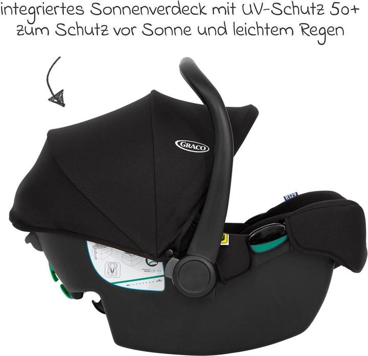 Produktbild Graco SnugLite i-Size Babyschale inkl. SnugTurn Base (Babyschale, ECE R129/i-Size Norm)