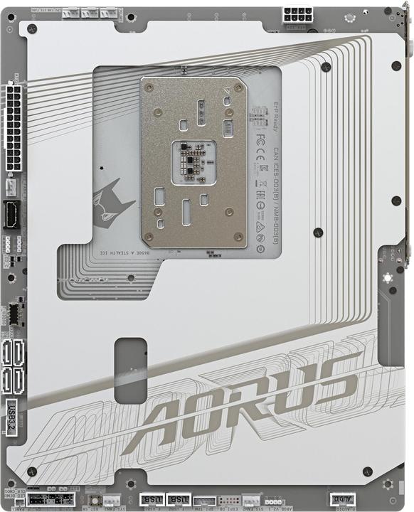 Actual product image Gigabyte B650E A Stealth ICE (B650,AM5,ATX,DDR5) (AM5, AMD B650E, ATX)