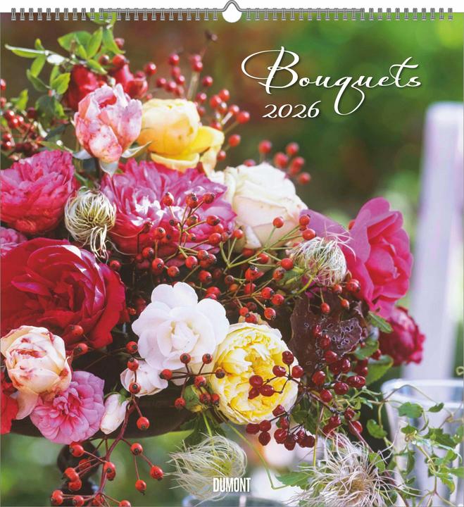 Immagine prodotto Bouquets 2026 - Foto-Kalender - Wand-Kalender - 45x48 - Blumen-Kalender (45 x 48 cm, Copertina rigida, Tedesco)