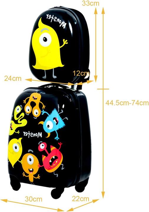 Produktbild Dreamade Kinderkoffer mit Rucksack Set
