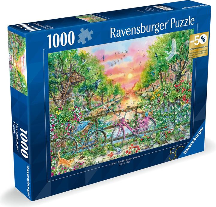 Immagine prodotto Ravensburger Puzzle 12001089- Biciclette da sogno ad Amsterdam - Puzzle da 1000 pezzi per adulti (1000 pezzi)