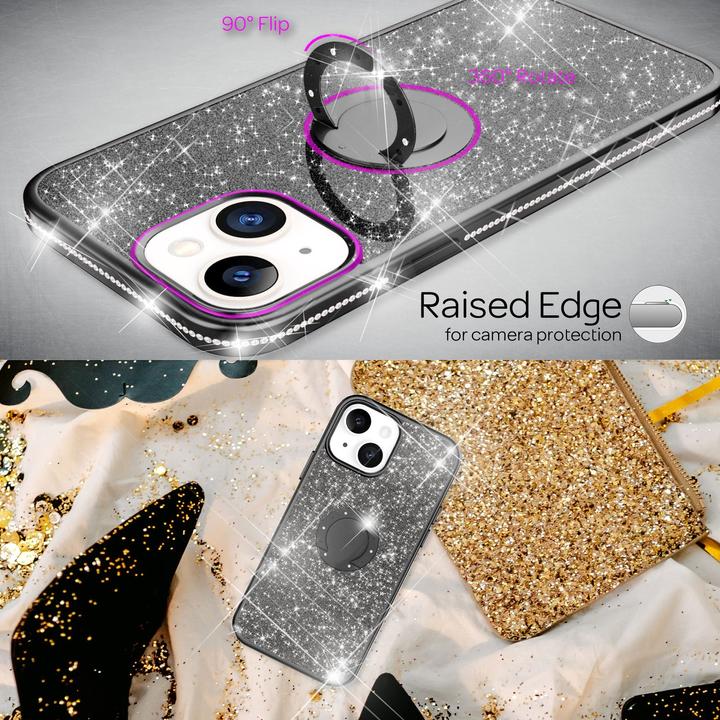 Immagine prodotto Nalia Anello Glitter Silicone Cover (Apple iPhone 13)