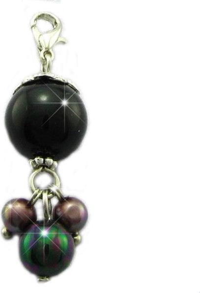 Image du produit Hermex Charm pendentif pour bracelet Thomas Sabo / Pandora - Noir (Acier inoxydable)