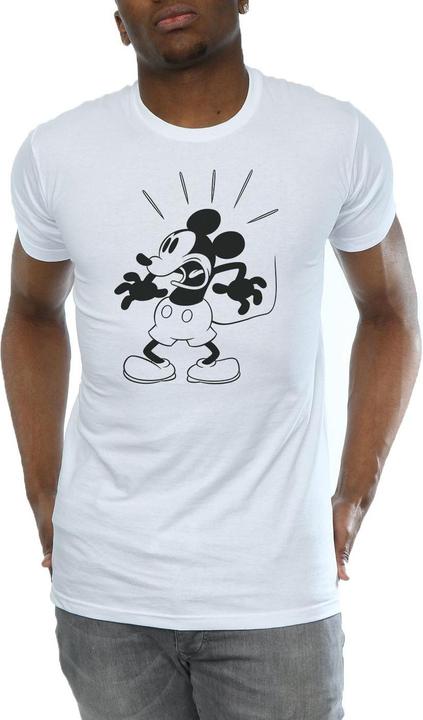 Actual product image Disney Mens Mickey Mouse Scared T-Shirt (XL)