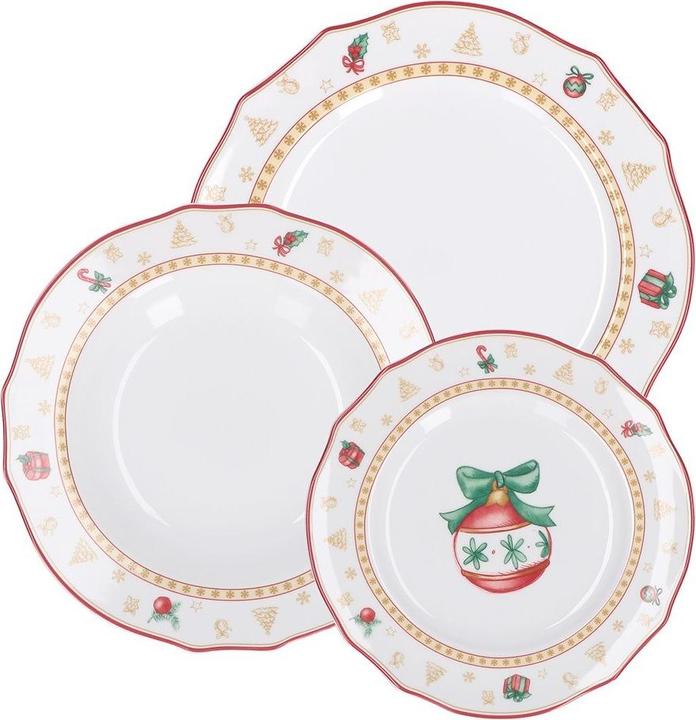 Actual product image La Porcellana Bianca CHRISTMAS EDITION set with 3 plates for 2 people (3 Piece)