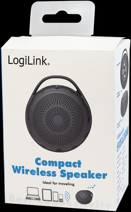 Image du produit LogiLink Haut-parleur Bluetooth avec radio FM et lecteur MP3 (3 h, Alimentation via port USB)