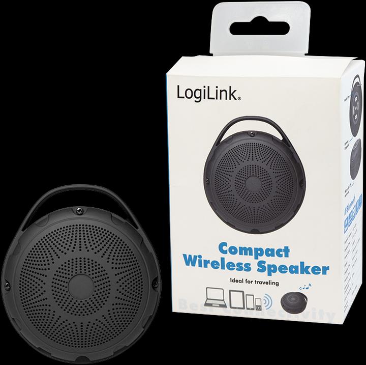 Image du produit LogiLink Haut-parleur Bluetooth avec radio FM et lecteur MP3 (3 h, Alimentation via port USB)