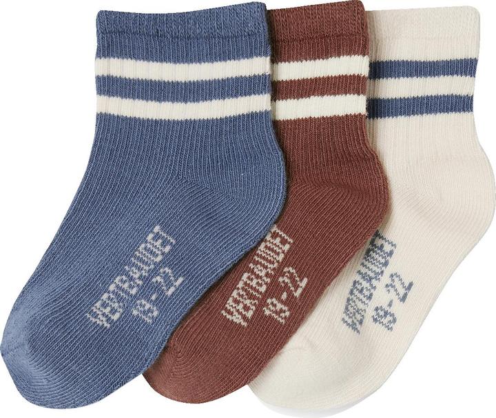 Produktbild Vertbaudet 3er-Pack Jungen Baby Socken mit Streifen (3er Pack, 18)