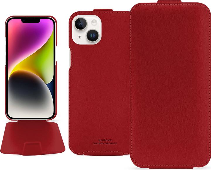 Noreve Lederschutzhülle vertikal (Apple iPhone 15 Plus)