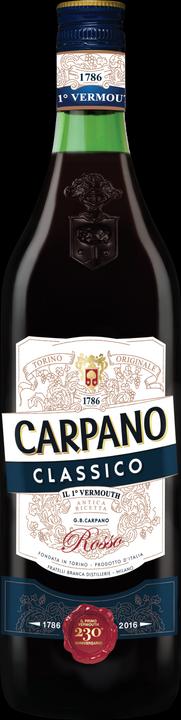 Actual product image Carpano Classico Rosso (18 years, 16 %, Italy, 1 x 75 cl, Vermouth)