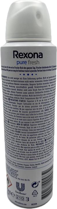 Image du produit Rexona Purement frais (Spray, 150 ml)
