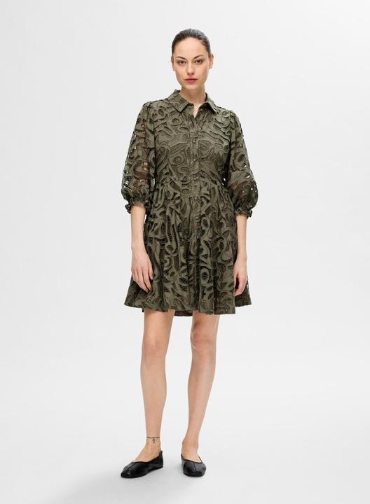 Actual product image Selected Femme Broderie Anglaise Mini Dress (34)