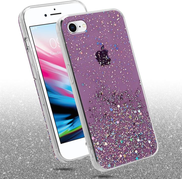 Image du produit Cadorabo Couverture TPU paillettes scintillantes (Apple iPhone 7, Apple iPhone SE (2ème génération))