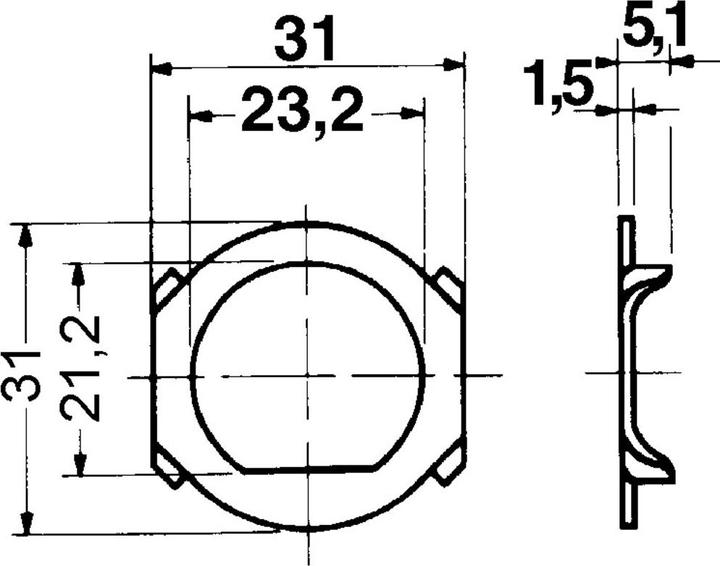 Actual product image Kaba Lock washers (Profile cylinder)