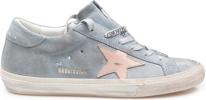 Golden Goose super star sneakers in suede grey/pink (42)