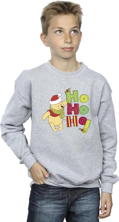 Actual product image Disney Boys Winnie The Pooh Ho Ho Ho Scarf Sweatshirt (116)