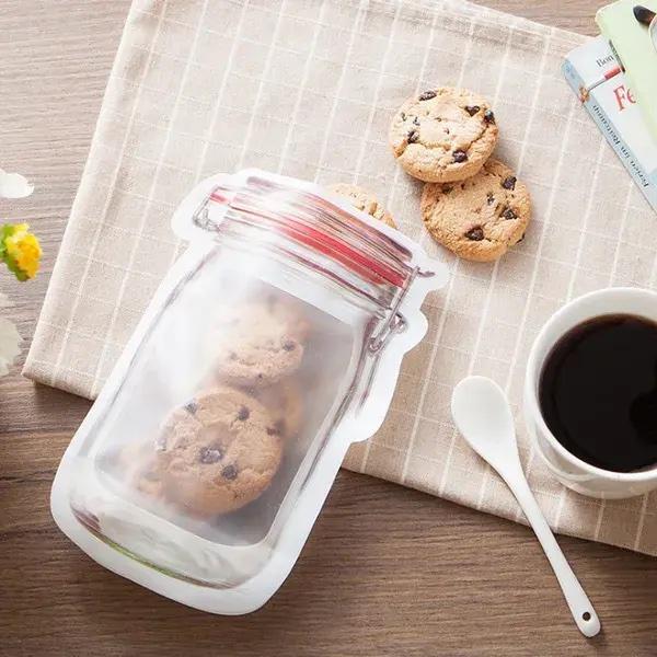 Image du produit Homava Mason Jar Alimentaire Zip- Sacs de congélation