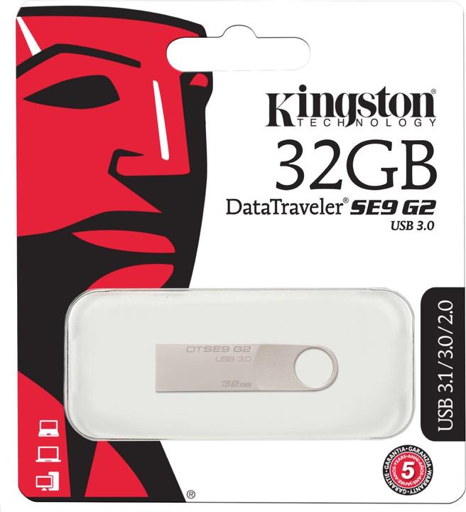 Actual product image Kingston DataTraveler SE9 G2 (32 GB, USB 3.0)