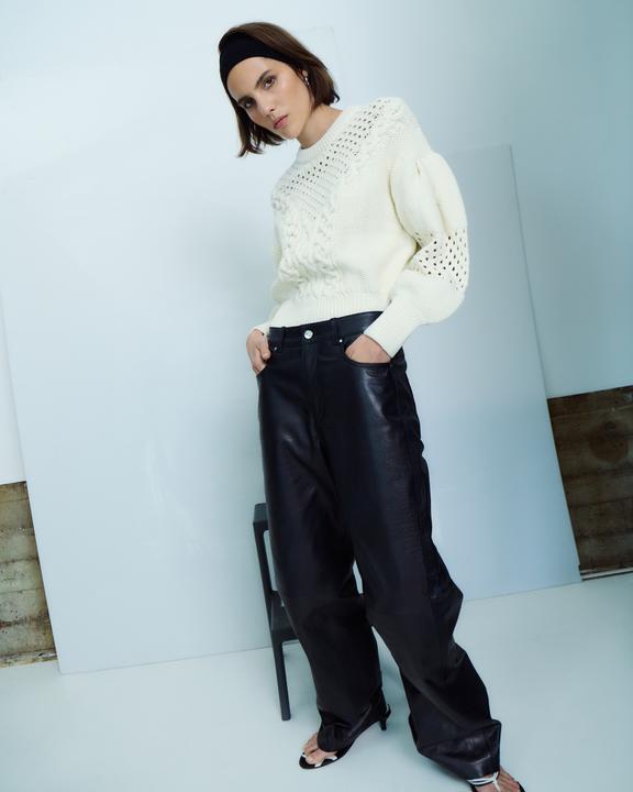 Actual product image Rouge Edit High Waist Lederhose (40)