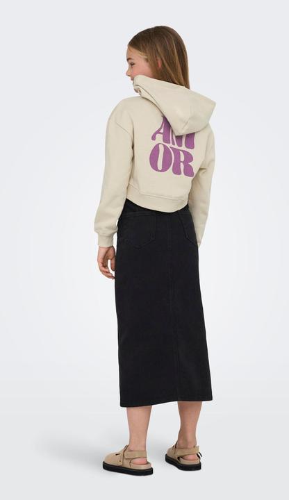 Produktbild Only Normal geschnitten Rundhals Gerippte Ärmelbündchen Tief angesetzte Schulter Sweatshirt Sweatshirt (146)