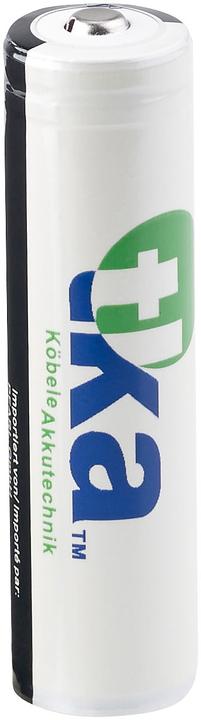 Actual product image TKA Set of 2 lithium-ion batteries type 18650, PCB protected (2 pcs., 18650, 2000 mAh)