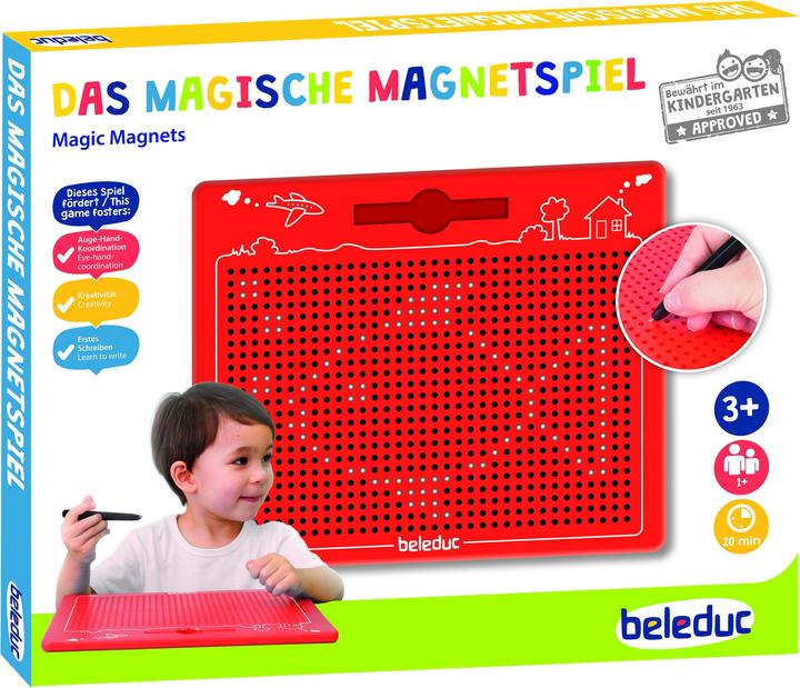 Actual product image Beleduc magnetic drawing board, red, large