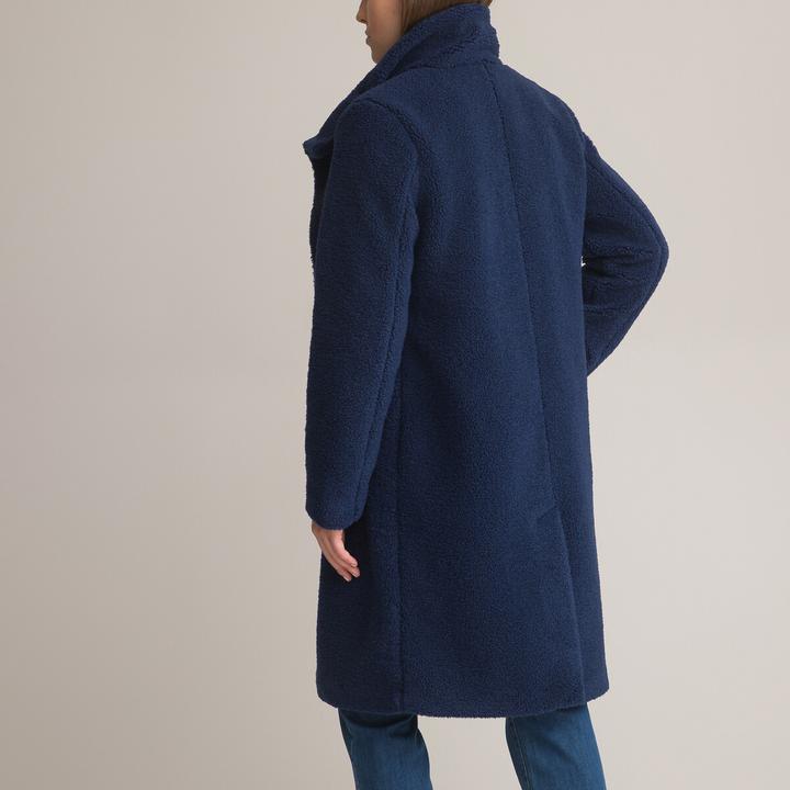 Actual product image Anne Weyburn Bouclé Coat with Button Closure (46)